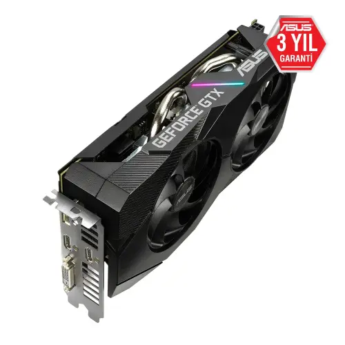 Asus DUAL-GTX1660TI-O6G-EVO GeForce GTX 1660 Ti 6GB GDDR6 192Bit DX12 Gaming (Oyuncu) Ekran Kartı