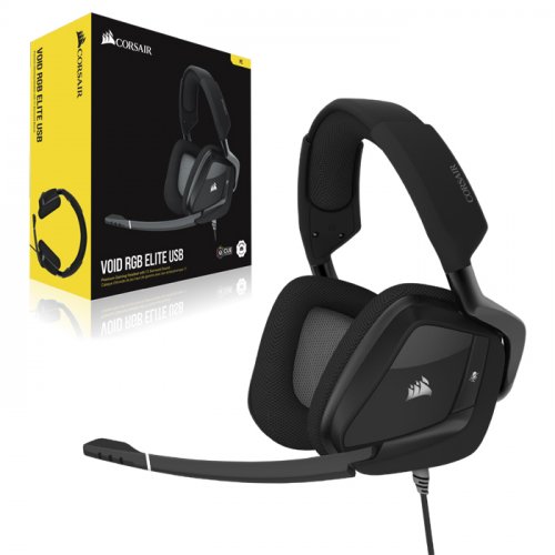 Corsair Void RGB Elite USB Carbon CA-9011203-EU 7.1 Surround Mikrofonlu Kablolu Gaming Kulaklık