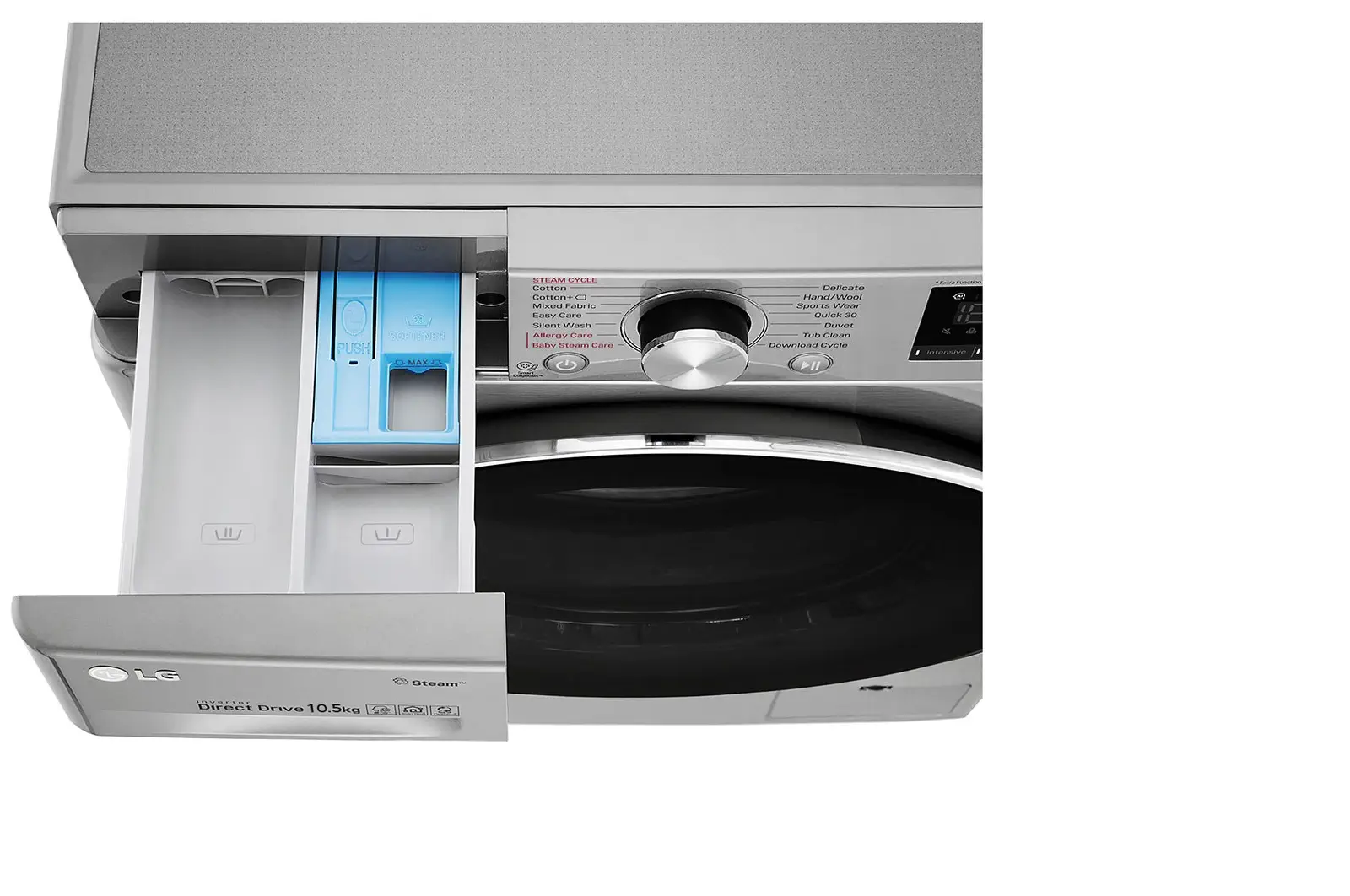 LG F4V5RYP2T Wi-Fi 1400 Devir 10.5 Kg Metalik Çamaşır Makinesi
