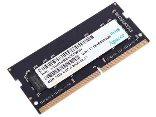 Apacer 4GB (1x4GB) DDR4 2400Mhz CL17 SODIMM Notebook Ram