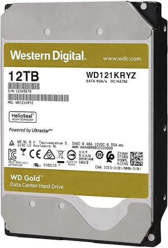 WD Gold Enterprise WD121KRYZ 12TB 7200RPM 256MB 3.5″ SATA3 Harddisk