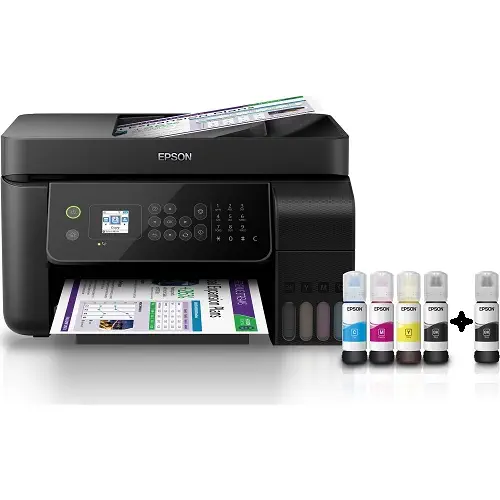 Epson Ecotank L5190 Yazıcı + Tarayıcı + Fotokopi + Faks Renkli Çok Fonksiyonlu Tanklı Yazıcı - Orinal Mürekkep