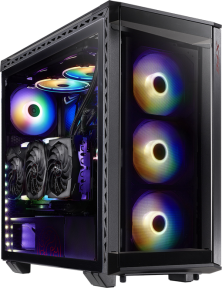 XPG BATTLECRUISER BKCW USB 3.0 Temperli E-ATX Mid-Tower Siyah Gaming (Oyuncu) Kasa (BATTLECRUISER-BKCWW)