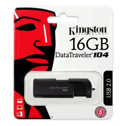 Kingston DataTraveler 104 DT104/16GB 16GB USB 2.0 Flash Bellek