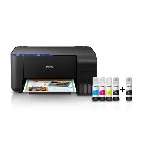Epson EcoTank L3151 Wi-Fi + Tarayıcı + Fotokopi + Renkli Çok Fonksiyonlu Tanklı Yazıcı - Orjinal Mürekkep
