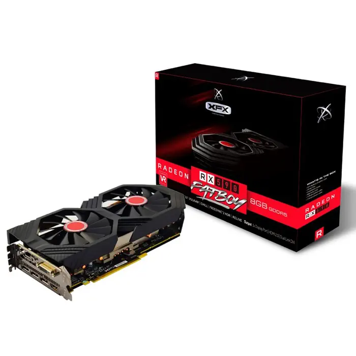 XFX AMD Radeon RX 590 Fatboy Core Edition 8GB GDDR5 256Bit DX12 Gaming (Oyuncu) Ekran Kartı (RX-590P8DLD6)