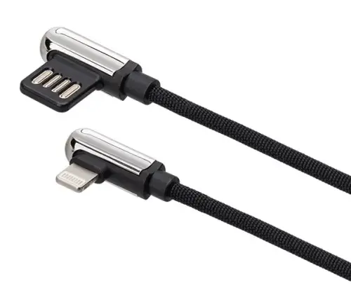 Intouch 90 Derece Lightning Data ve Şarj Kablosu 1M Gold