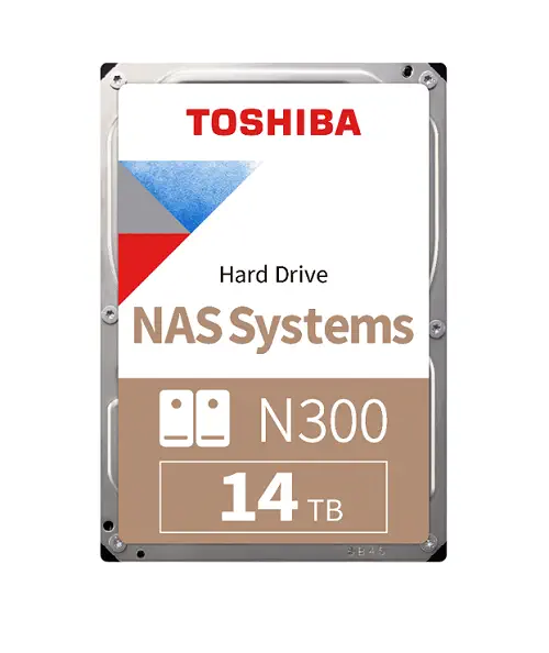 Toshiba N300 HDWG21EUZSVA 14TB 7200RPM 256MB 3.5″ SATA3 Nas Harddisk
