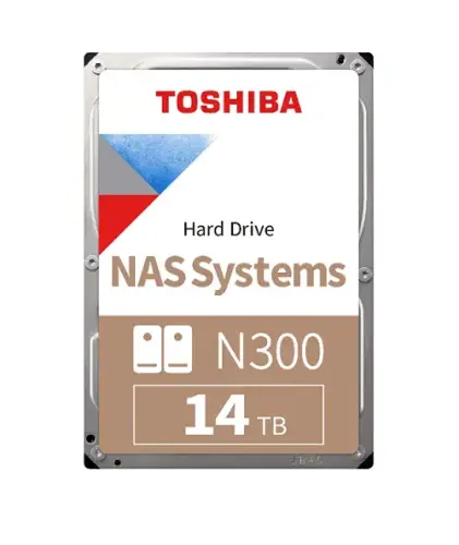 Toshiba N300 HDWG21EUZSVA 14TB 7200RPM 256MB 3.5″ SATA3 Nas Harddisk