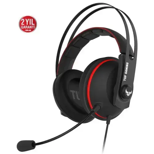 Asus TUF Gaming H7 Core Red 3.5mm Kablolu Gaming (Oyuncu) Kulaklık