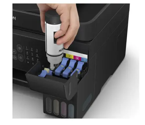 Epson Ecotank L5190 Yazıcı + Tarayıcı + Fotokopi + Faks Renkli Çok Fonksiyonlu Tanklı Yazıcı - Orinal Mürekkep