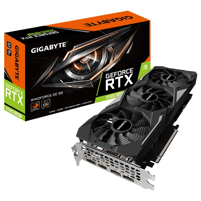 Gigabyte GV-N208SWF3OC-8GD GeForce RTX 2080 Super Windforce OC 8G 8GB GDDR6 256Bit DX12 Gaming Ekran Kartı