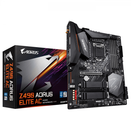 Resim Gigabyte Z490 Aorus Elite 5000mhz(OC) RGB M.2 1200p ATX Anakart 