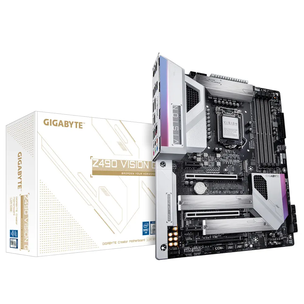 Gigabyte Z490 VISION G Intel Z490 Soket 1200 DDR4 5000(OC)MHz ATX Anakart