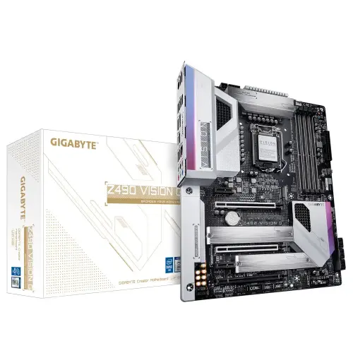 Gigabyte Z490 VISION G Intel Z490 Soket 1200 DDR4 5000(OC)MHz ATX Anakart
