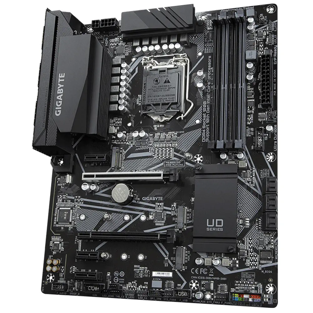 Gigabyte Z490 UD AC Intel Z490 Soket 1200 DDR4 4500(OC)Mhz ATX Gaming (Oyuncu) Anakart