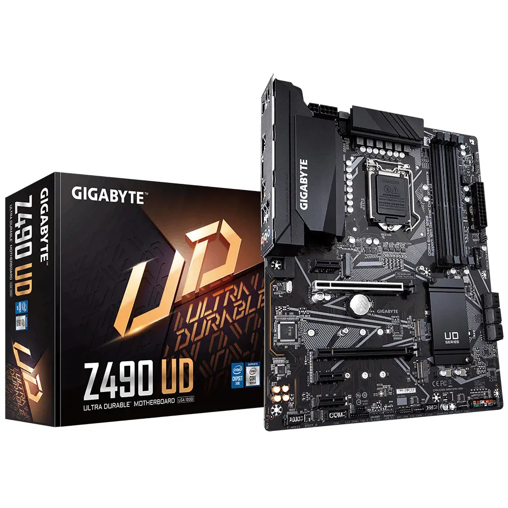 Gigabyte Z490 UD Intel Z490 Soket 1200 DDR4 4500(OC)MHz ATX Gaming (Oyuncu) Anakart