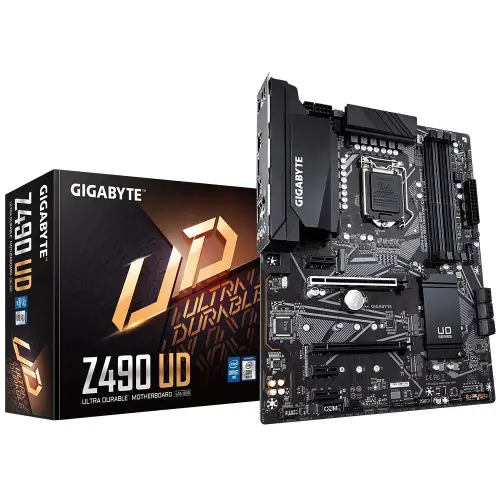 Gigabyte Z490 UD Intel Z490 Soket 1200 DDR4 4500(OC)MHz ATX Gaming (Oyuncu) Anakart