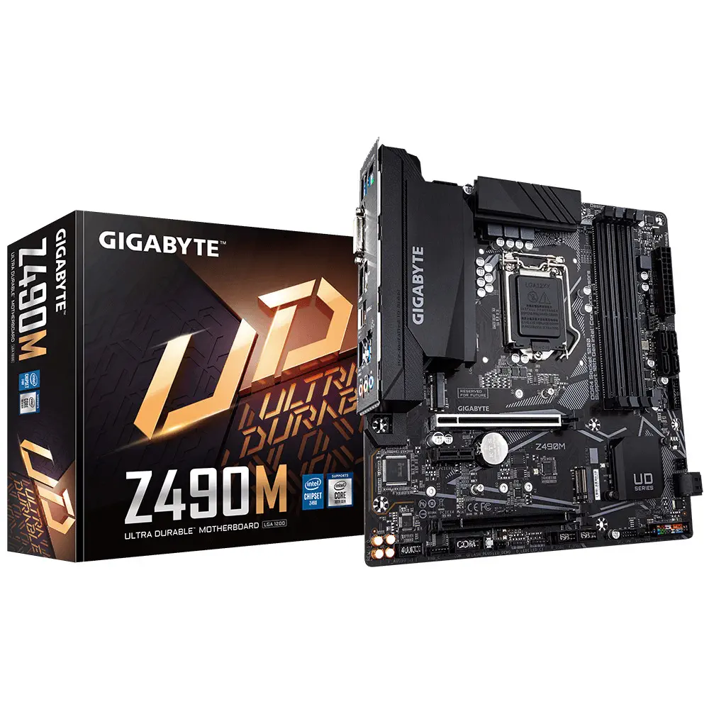 Gigabyte Z490M Intel Z490 Soket 1200 DDR4 3200Mhz mATX Gaming (Oyuncu) Anakart