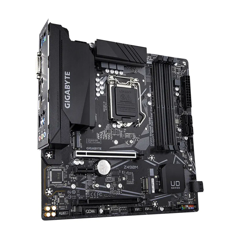 Gigabyte Z490M Intel Z490 Soket 1200 DDR4 3200Mhz mATX Gaming (Oyuncu) Anakart