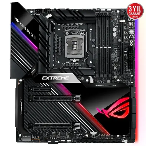 Asus ROG MAXIMUS XII EXTREME Intel Z490 Soket 1200 DDR4 4800(OC)MHz E-ATX Gaming (Oyuncu) Anakart