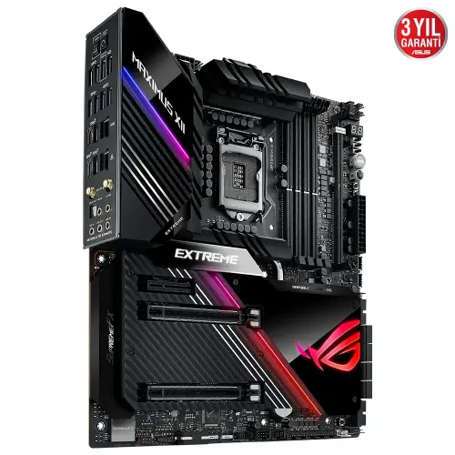 Asus ROG MAXIMUS XII EXTREME Intel Z490 Soket 1200 DDR4 4800(OC)MHz E-ATX Gaming (Oyuncu) Anakart