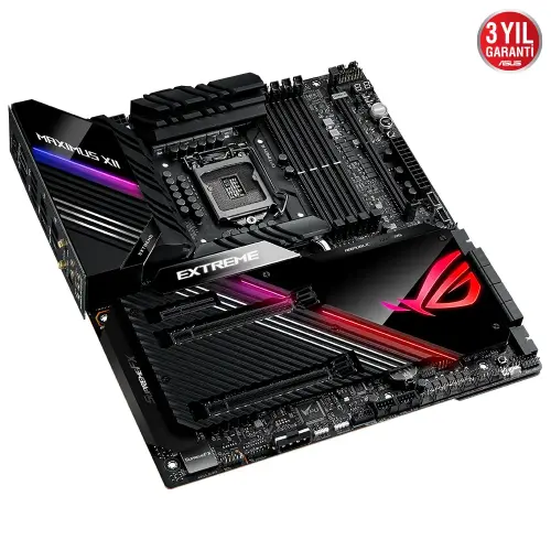 Asus ROG MAXIMUS XII EXTREME Intel Z490 Soket 1200 DDR4 4800(OC)MHz E-ATX Gaming (Oyuncu) Anakart