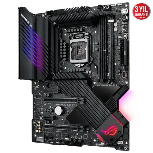 Asus ROG MAXIMUS XII APEX Intel Z490 Soket 1200 DDR4 4800(OC)MHz ATX Gaming (Oyuncu) Anakart