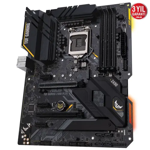 Asus TUF GAMING Z490-PLUS Intel Z490 Soket 1200 DDR4 4600(OC)MHz ATX Gaming (Oyuncu) Anakart