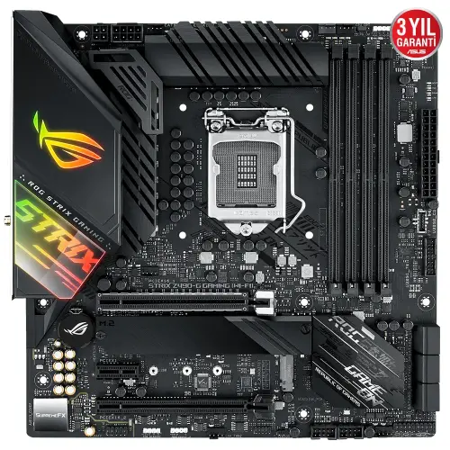 Asus ROG STRIX Z490-G GAMING (WI-FI) Intel Z490 Soket 1200 DDR4 4600(OC)MHz mATX Gaming (Oyuncu) Anakart