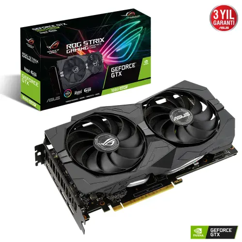 Asus ROG-STRIX-GTX1660S-A6G-GAMING GeForce GTX 1660 Super 6GB GDDR6 192Bit DX12 Gaming (Oyuncu) Ekran Kartı