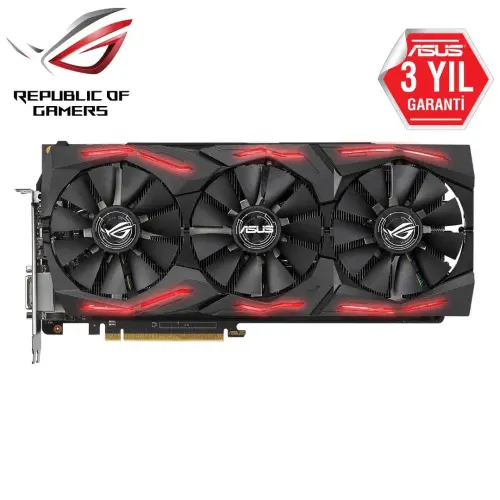 Asus ROG-STRIX-RXVEGA56-O8G-GAMING AMD Radeon RX VEGA 8GB HBM2 2048Bit Gaming (Oyuncu) Ekran Kartı 