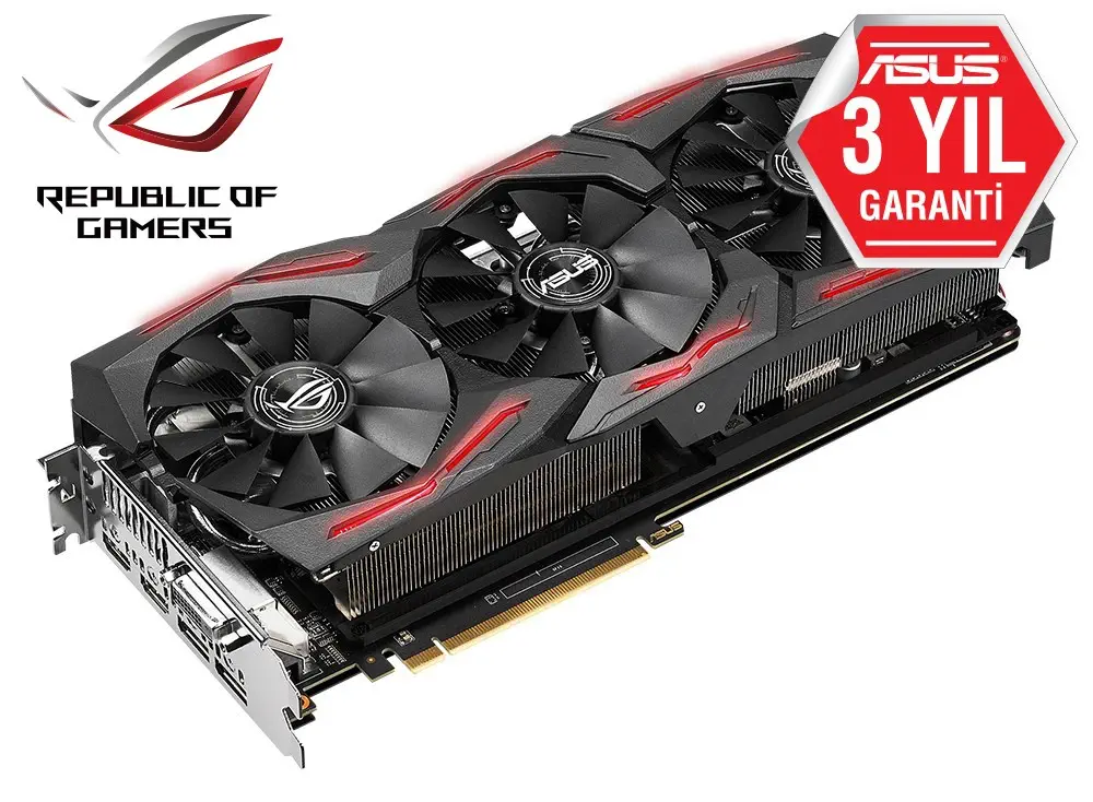 Asus ROG-STRIX-RXVEGA64-O8G-GAMING AMD Radeon RX VEGA 8GB HBM2 2048Bit Gaming (Oyuncu) Ekran Kartı