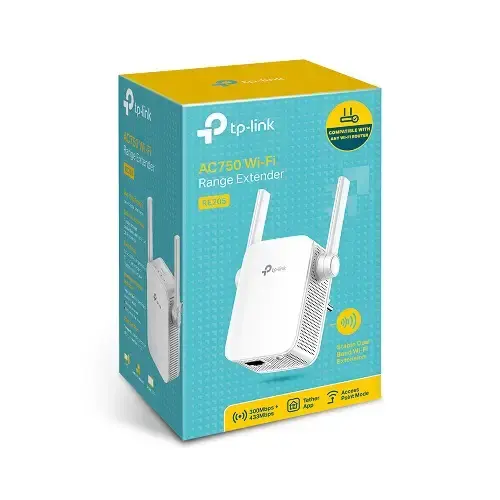 TP-Link RE205 AC 750 Mbps Kablosuz Menzil Genişletici