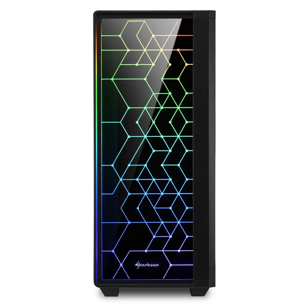 Sharkoon RGB-LIT-100 USB 3.0 RGB ATX Mid-Tower Gaming (Oyuncu) Kasa