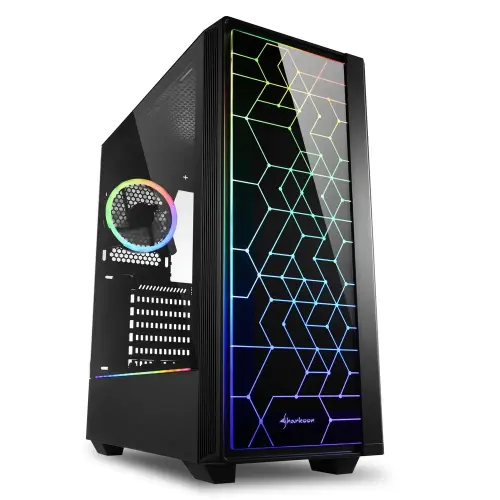 Sharkoon RGB-LIT-100 USB 3.0 RGB ATX Mid-Tower Gaming (Oyuncu) Kasa