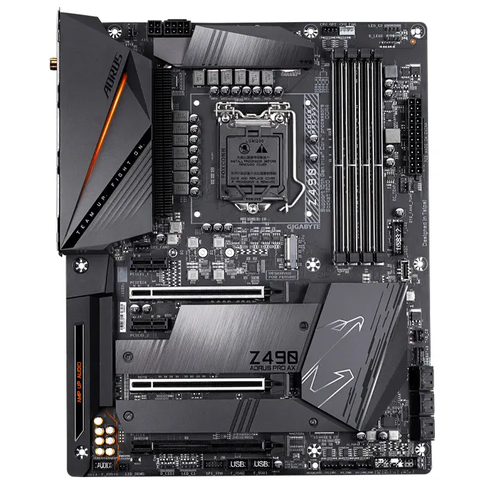 Gigabyte Z490 AORUS PRO AX Intel Z490 Soket 1200 DDR4 5000(OC)MHz ATX Gaming (Oyuncu) Anakart