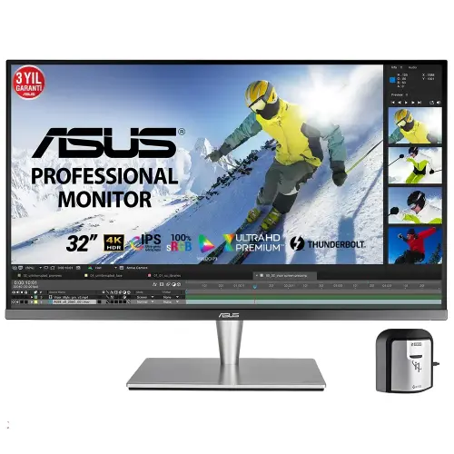 Asus ProArt PA32UC-K 32” 5ms 60Hz Adaptive-Sync Flicker-Free 4K UHD IPS Monitör