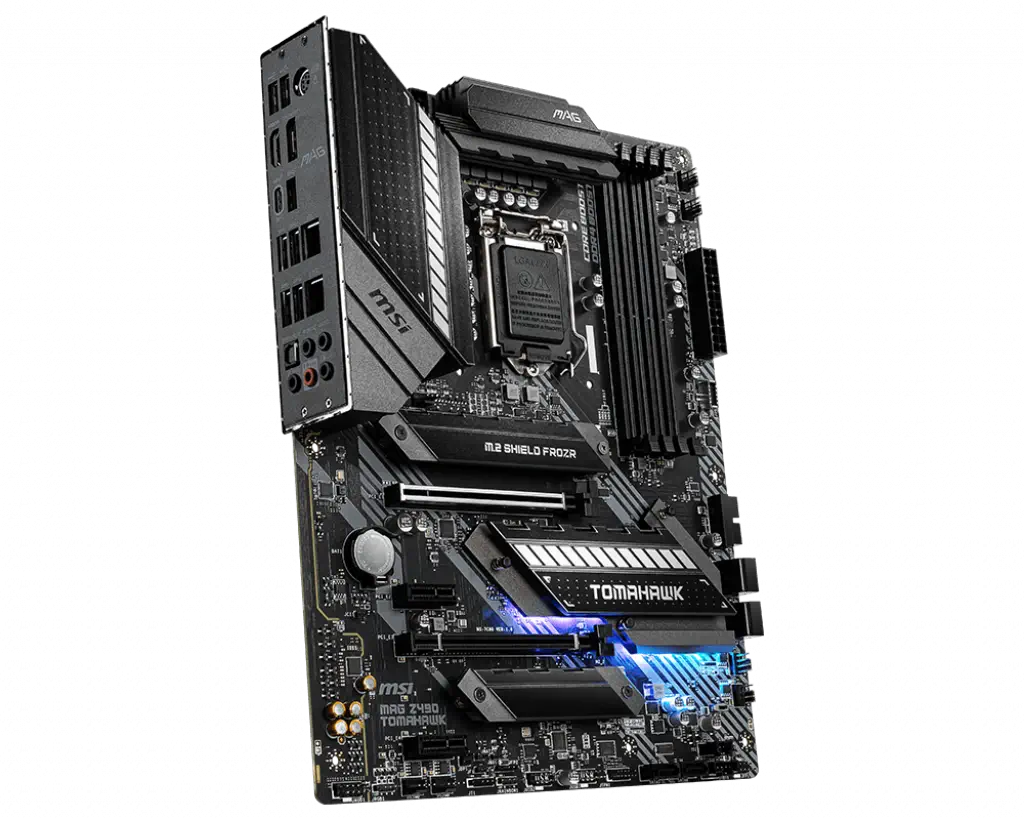 MSI MAG Z490 TOMAHAWK Intel Z490 Soket 1200 DDR4 4800(OC)MHz ATX Gaming (Oyuncu) Anakart