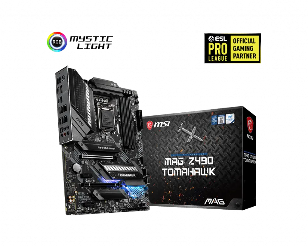 MSI MAG Z490 TOMAHAWK Intel Z490 Soket 1200 DDR4 4800(OC)MHz ATX Gaming (Oyuncu) Anakart