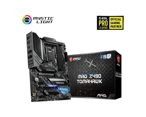 MSI MAG Z490 TOMAHAWK Intel Z490 Soket 1200 DDR4 4800(OC)MHz ATX Gaming (Oyuncu) Anakart