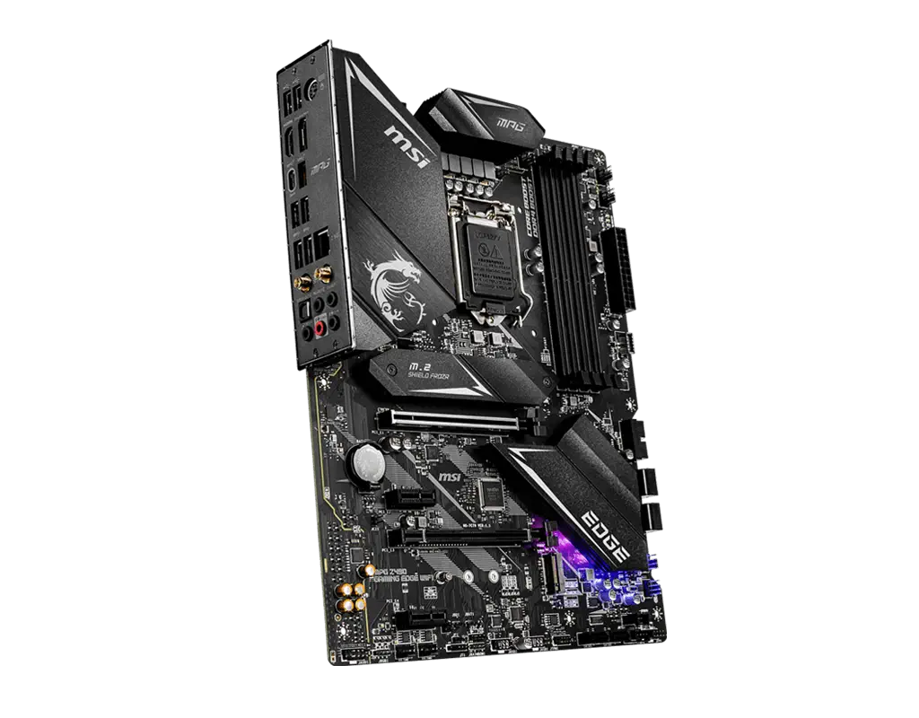 MSI MPG Z490 GAMING EDGE WIFI Intel Z490 Soket 1200 DDR4 4800(OC)MHz ATX Gaming (Oyuncu) Anakart