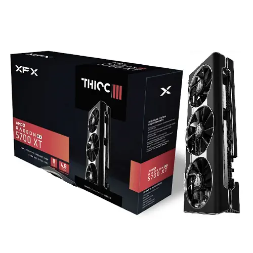 XFX AMD Radeon RX 5700 XT THICC III 8GB GDDR6 256Bit DX12 Gaming (Oyuncu) Ekran Kartı (RX-57XT8TFD8)