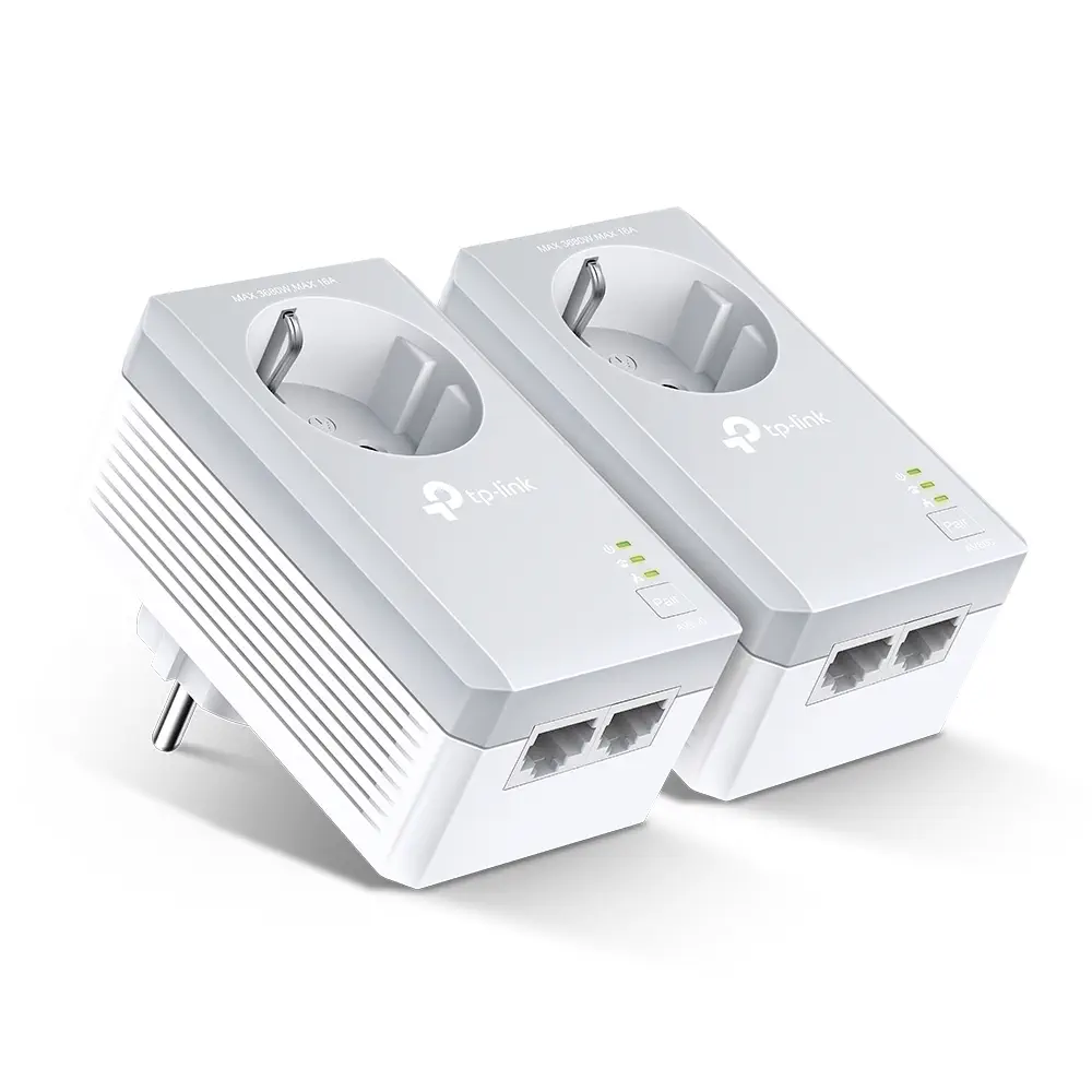 Tp-Link TL-PA4020PKIT AV600 2 Port 2`li Powerline Adaptör