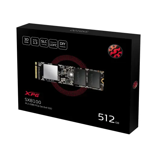 Xpg SX8100 ASX8100NP-512GT-C 512GB 3500/2400MB/s M.2 PCIe NVMe SSD Disk