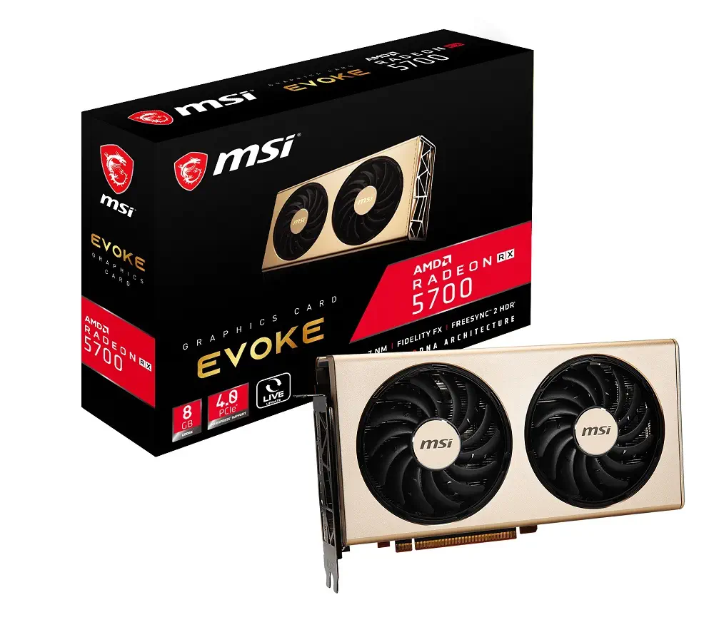 MSI Radeon RX 5700 Evoke AMD Radeon RX 5700 8GB GDDR6 256Bit DX12 Gaming (Oyuncu) Ekran Kartı