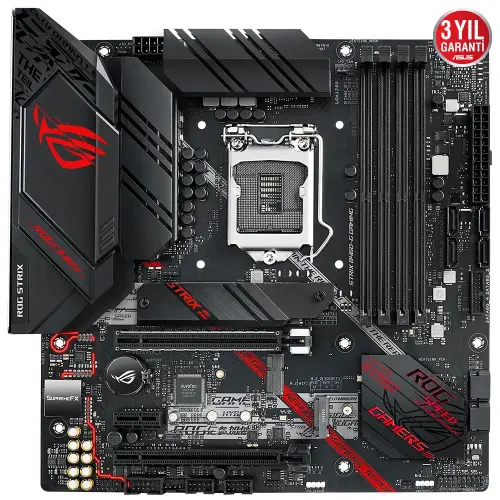 Asus ROG STRIX B460-G GAMING Intel B460 Soket 1200 DDR4 2933MHz mATX Gaming (Oyuncu) Anakart