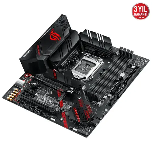 Asus ROG STRIX B460-G GAMING Intel B460 Soket 1200 DDR4 2933MHz mATX Gaming (Oyuncu) Anakart