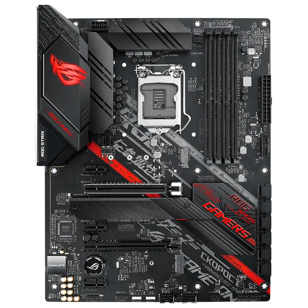 Asus ROG STRIX B460-H GAMING Intel B460 Soket 1200 DDR4 2933MHz ATX Gaming (Oyuncu) Anakart