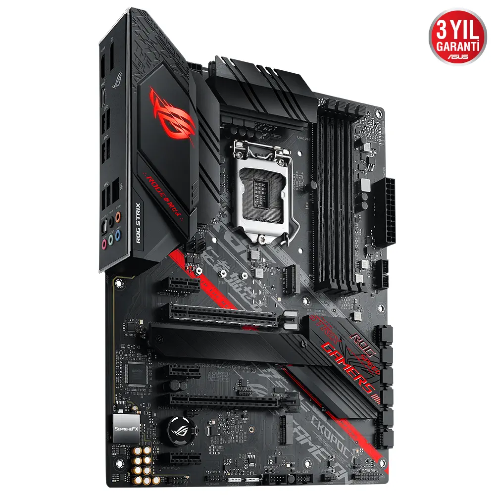 Asus ROG STRIX B460-H GAMING Intel B460 Soket 1200 DDR4 2933MHz ATX Gaming (Oyuncu) Anakart